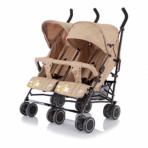 Коляска для двойни City Twin, трость, khakki (Baby Care, BT1106T_Khakki)